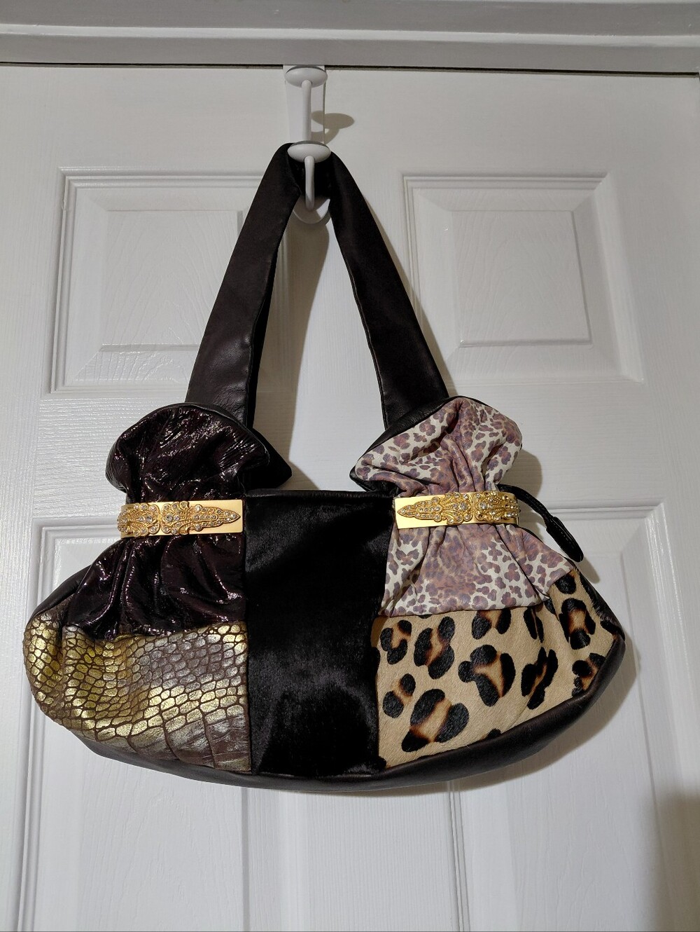 Renato Angi Venezia, an Italian luxury leather patch work bag